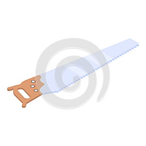 Handsaw icon, isometric style