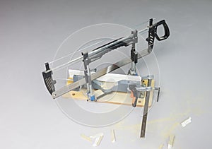 Handsaw and mitre box