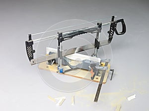 Handsaw and mitre box