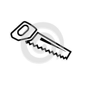 Handsaw silhouette icon