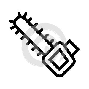 Handsaw thin line vector  icon