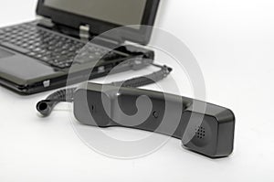 Handset is connected to the computer