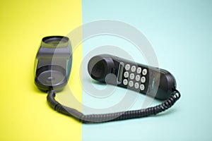 Handset and fixed telephone with tone dialing.