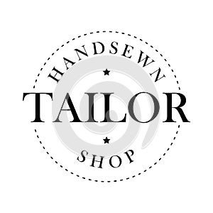 Handsewn tailor shop stamp photo