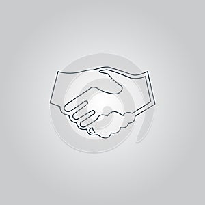 Handshake. background for business and finance