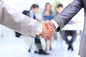 Handshake on business