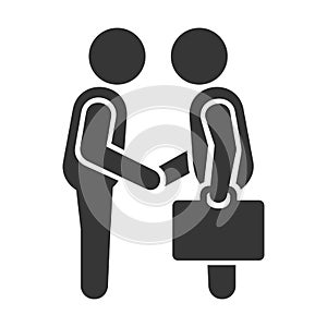 Handshake of Business Men. Vector.