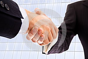 Handshake of business partner