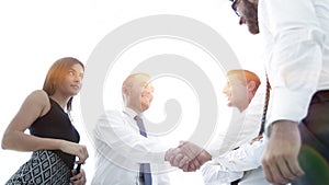 Handshake business partners.the business concept.