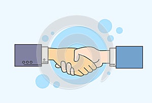 Handshake Business People Hands Shake Agreement Concept