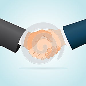 Handshake concept between two businessmen