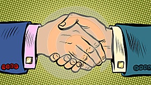 Handshake deal business agreement