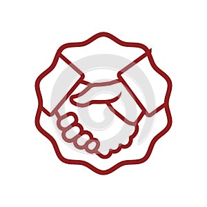 Handshake deal symbol