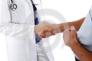 Handshake - doctor and man