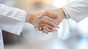 The handshake of doctors.AI generated image