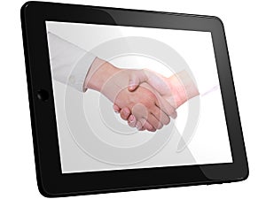 Handshake, Handshaking on Tablet PC Computer
