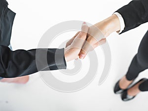 Handshake Handshaking of two business woman