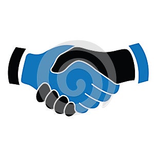 Handshake icon. business agreement Icon. Shaking hands. Make a deal.  Hands shaking each other