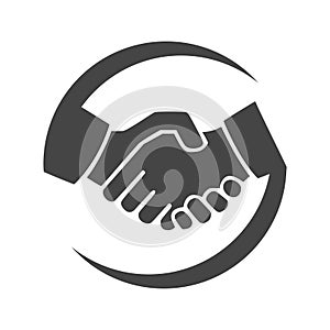 Handshake icon, Business Partners icon logo