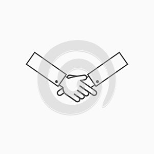 Handshake icon, hand, shake, business, greeting