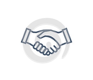 Handshake Icon Symbol of Collaboration Partnership