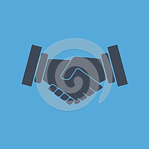 Handshake icon vector illustration