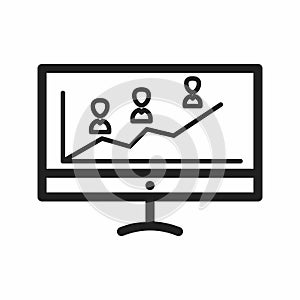 Handshake icon vector