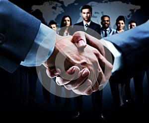 Handshake isolated on business