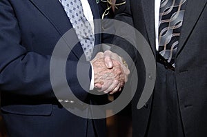 Handshake of men