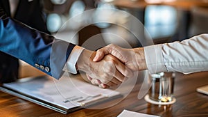 The Handshake in Office.AI generated image