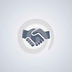 Handshake, partnership, vector best flat icon