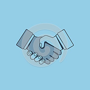 Handshake. Symbol of friendship and agreement of business partners