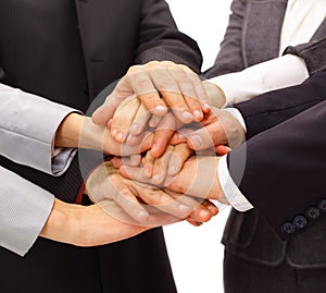 Handshake and teamwork