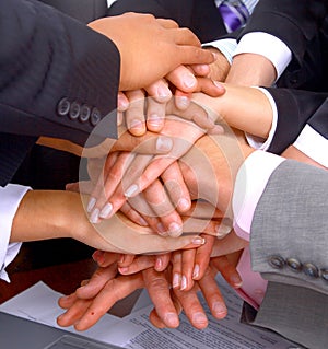 Handshake and teamwork