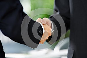 Handshake between two businessmen