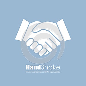 Handshake vector business icon photo