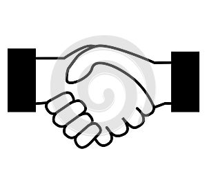 Handshake. Vector illustration II. Business icon. Deal.