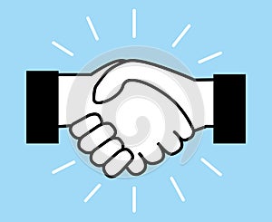 Handshake. Vector illustration IV. Business icon. Deal.