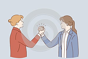 Handshaking, Business partnership, agreement concept