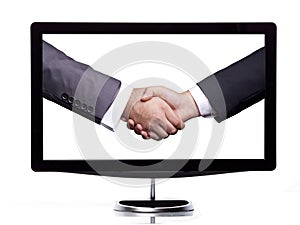 Handshaking on the screen