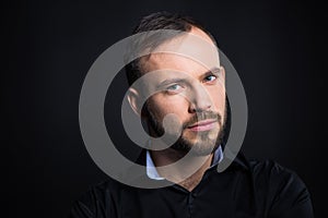 Handsome bearded man