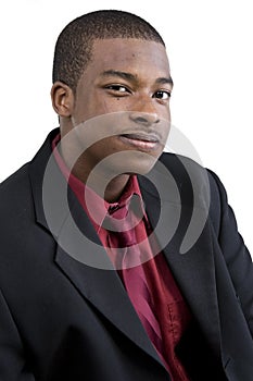 Handsome black businessman