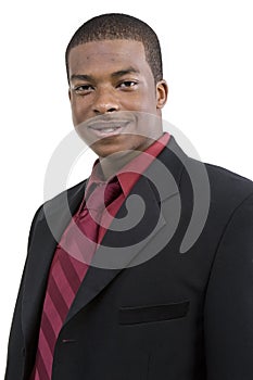 Handsome black businessman