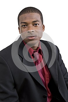 Handsome black businessman