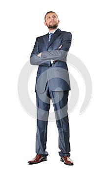 Handsome business man isolated