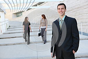 Handsome Business Man at Office