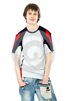 Handsome cheerful guy