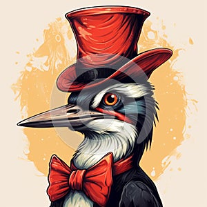 Highly Detailed Steampunk Duckcore Portrait Painter: A Grandiose 2d Game Art photo