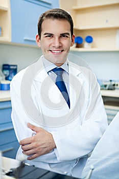 Handsome dentist