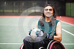 Disabled rugby player photo